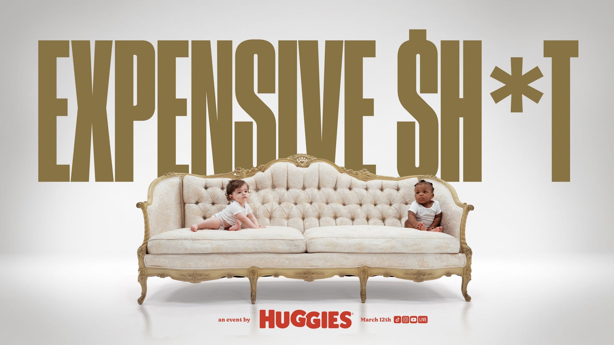 Huggies Puts Luxury on the Line with Wild New ‘Expensive $h*t’ Live Campaign