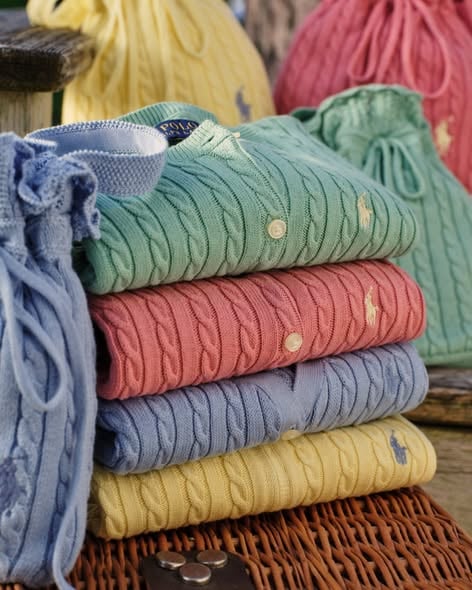 Ralph Lauren’s Classic Cable Knit Gets a Pastel Makeover for RL Kids Spring 2026 Collection