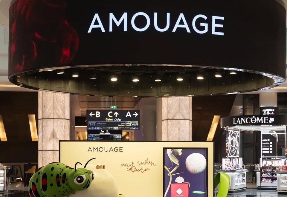Amouage Installs Caterpillar Activation at Muscat International Airport