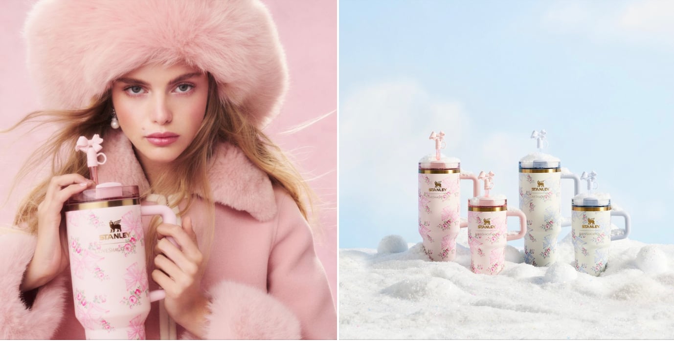 Stanley x LoveShackFancy Unveils Whimsical Holiday Tumbler Collection