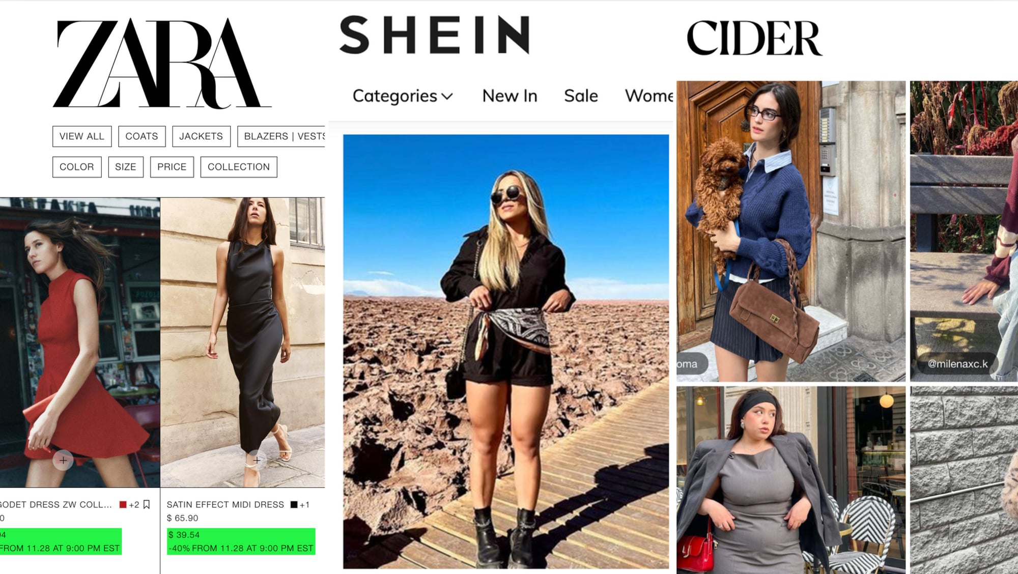 Zara vs. Shein vs. Cider: Which Is Better?