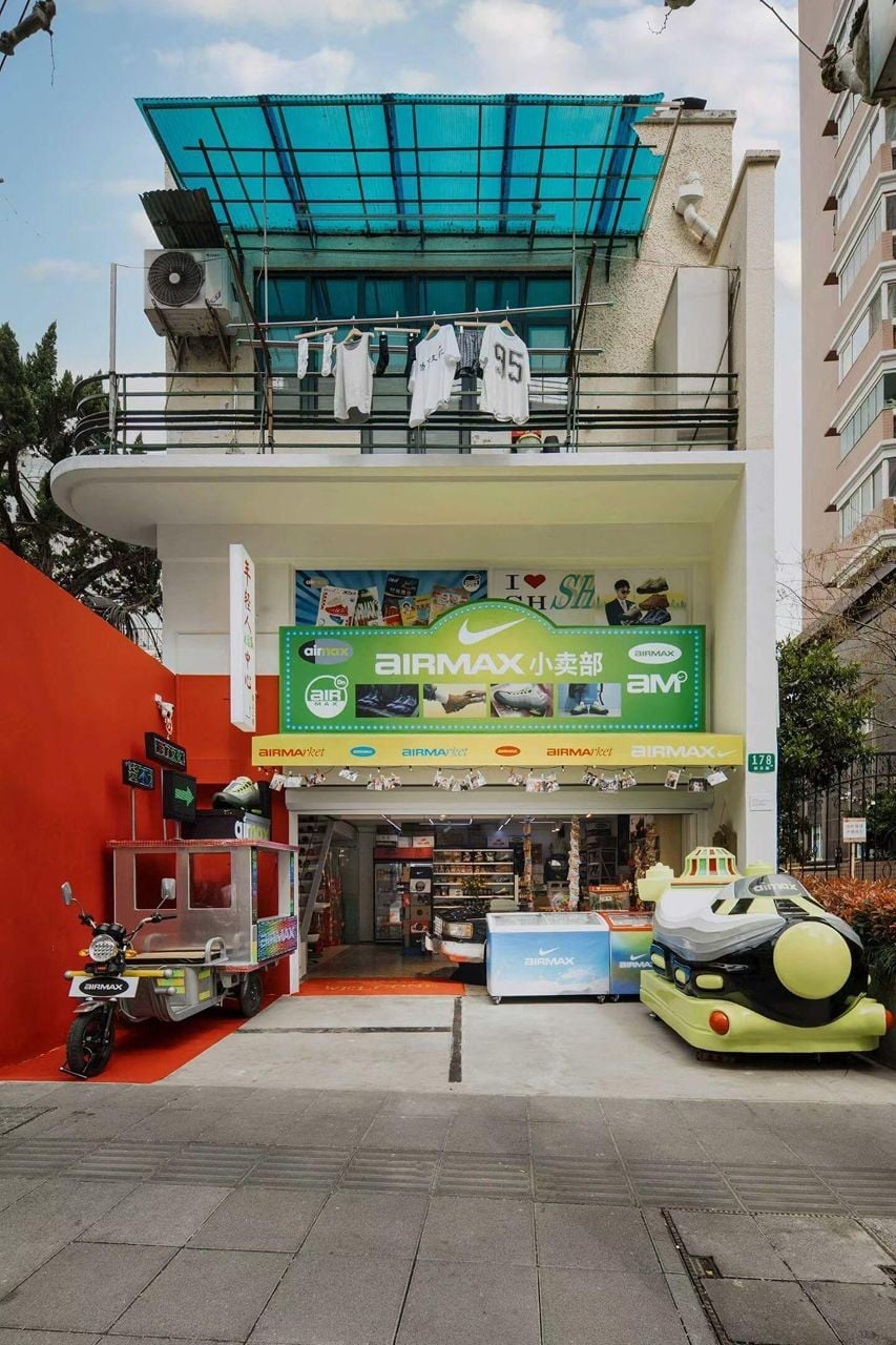 Nike Turns a Shanghai Street Corner into a Nostalgic Air Max Convenience Store for Air Max Day