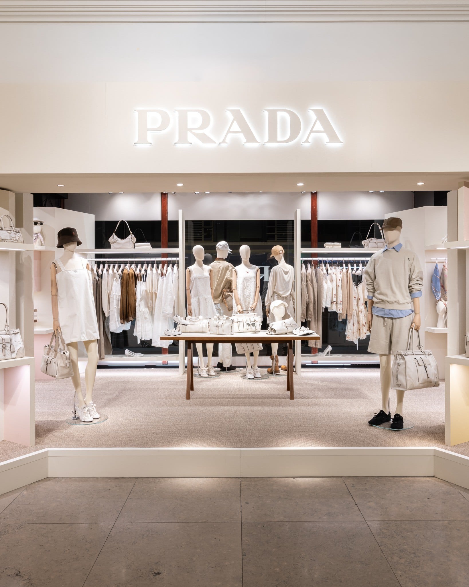 Prada Is Running a 9 Stop Global Pop Up Series This Spring and the Aesthetic Is Pure Light