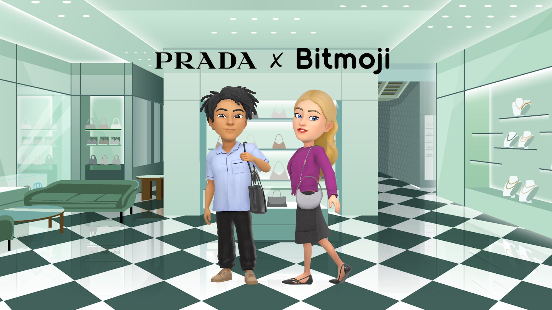 Prada and Snapchat Bring the Re Nylon Sea Beyond Collection to Bitmoji Avatars Worldwide