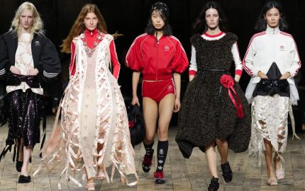 Simone Rocha and Adidas Originals Unveil Their First Collaboration at London Fashion Week Blending Pearls, Lace, and Three Stripes